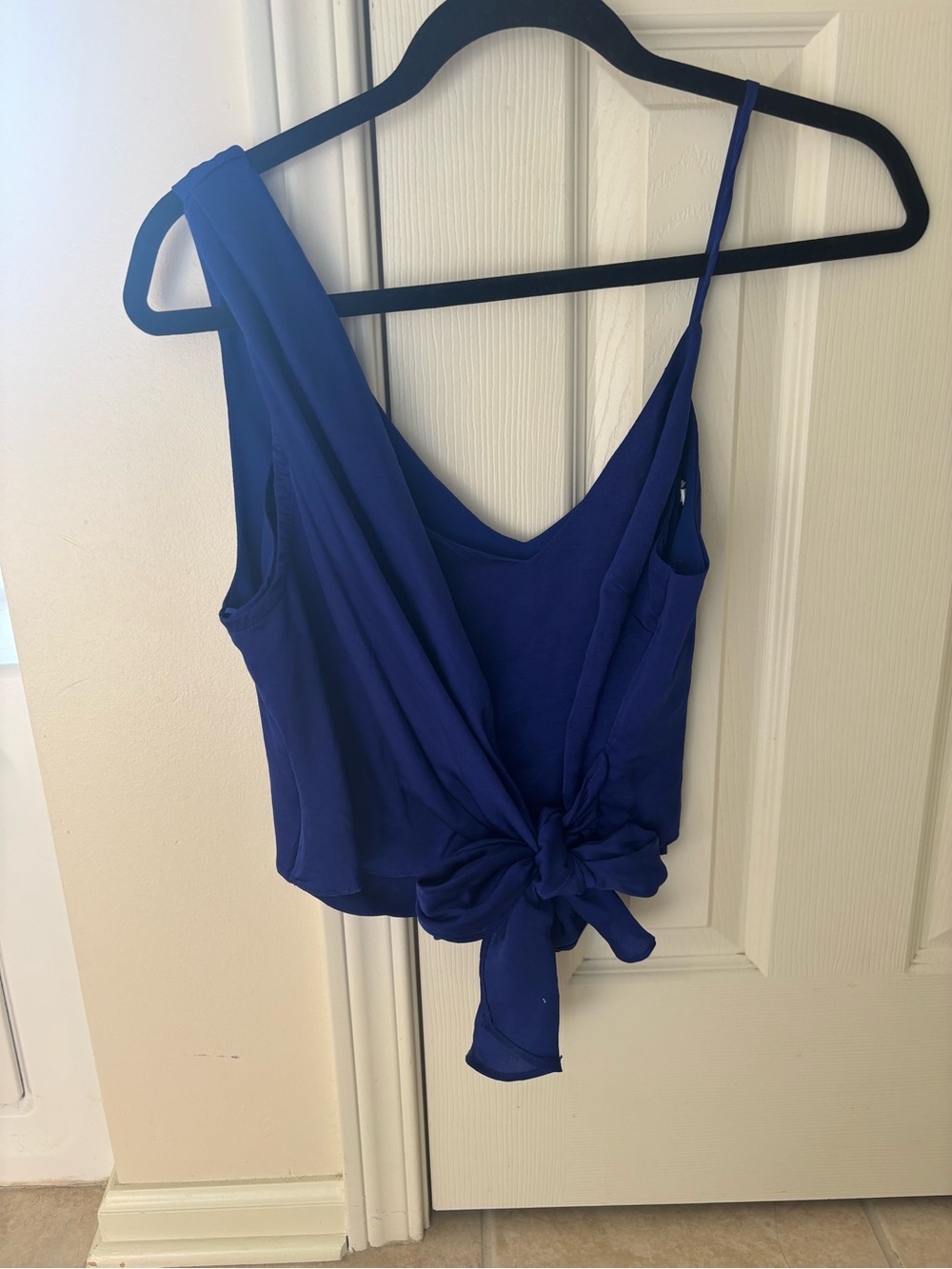 Lush Royal Blue Tie-Front Camisole